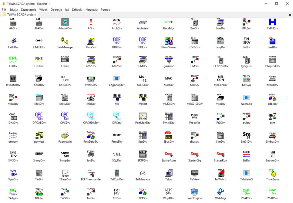 Rys. 3: Elementy systemu TelWin SCADA